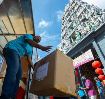 Sri Mariamman Temple volunteers spread CNY cheer