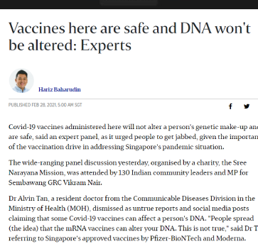 Vaccines here are safe and DNA won’t be altered: Experts